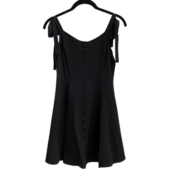 Forever 21 Dresses & Skirts - Cute Flirty Mini Dress with Buttons and Bow Tie Shoulder Straps